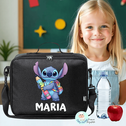  STITCH SCHOOL - Lancheira Térmica Personalizada (várias opções)