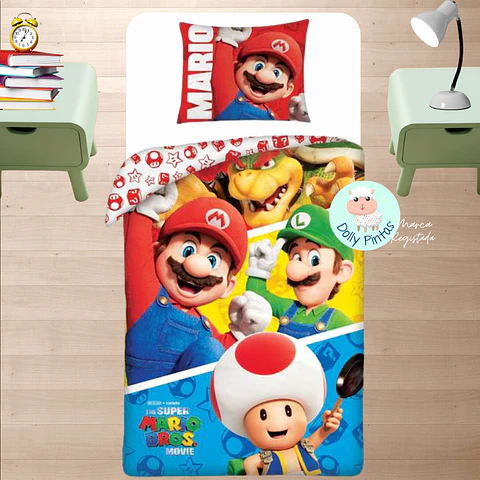 Capa de Edredão - SUPER MÁRIO