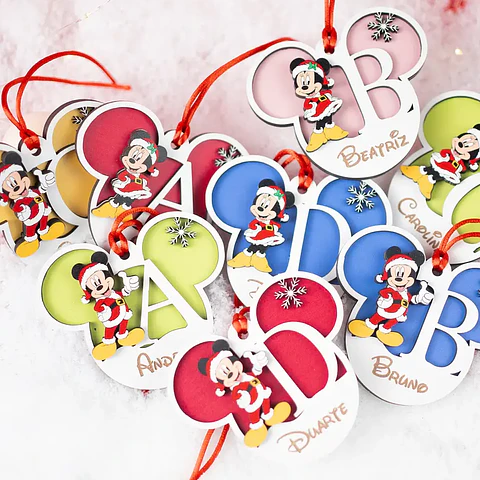 Bolas de Natal "Minnie & Mickey" personalizadas