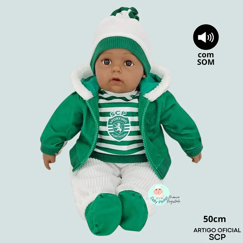 Boneco MORENO Oficial Sporting - SCP (com Som)  1