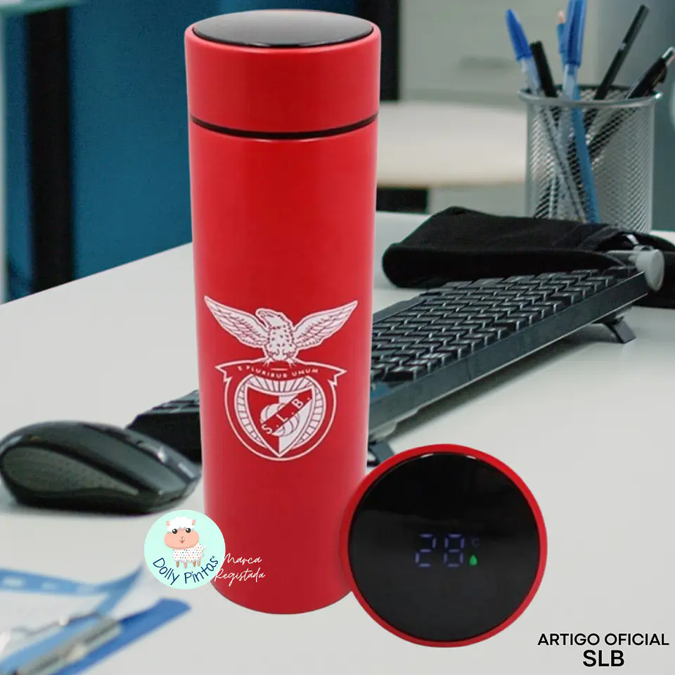Garrafa Térmica Inteligente Oficial do Sport Lisboa e Benfica - SLB (500 ml) 1
