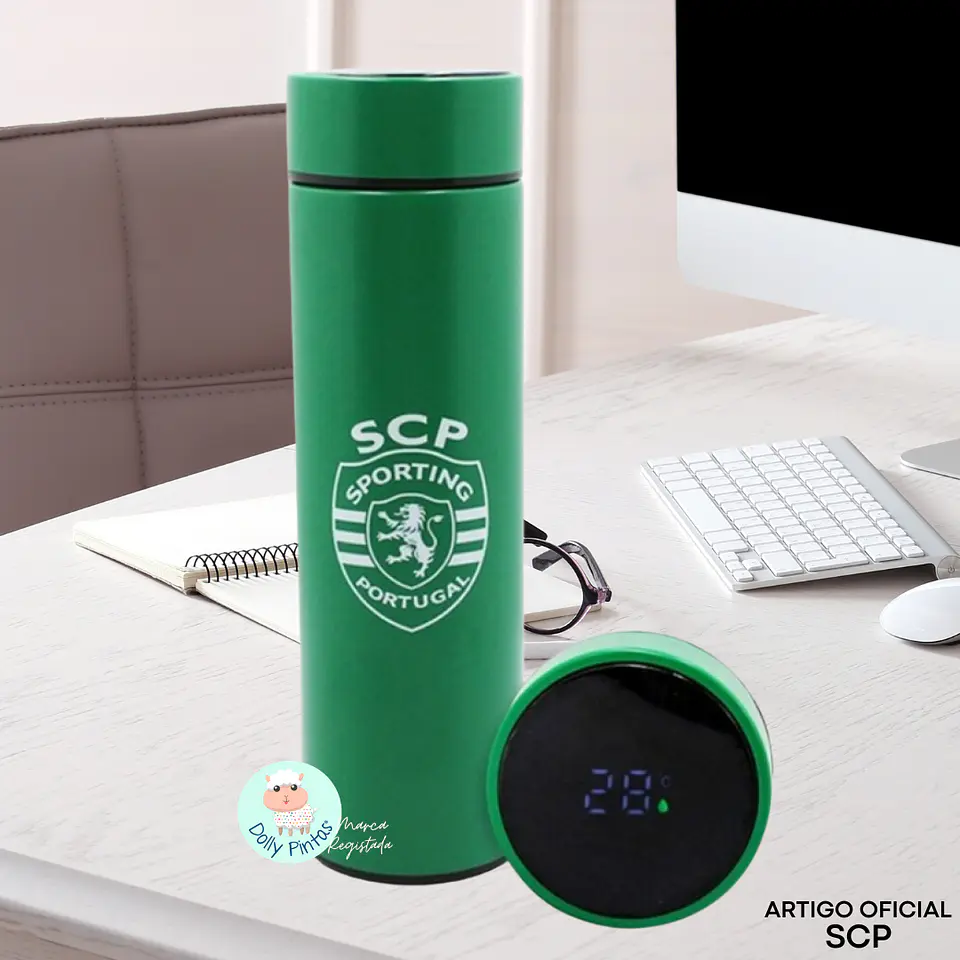 Garrafa Térmica Inteligente Oficial do Sporting Clube de Portugal - SCP (500 ml)  1