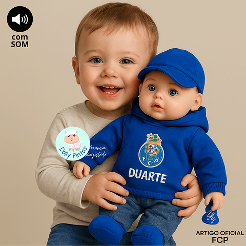 Boneco CAPPER Oficial Porto - FCP (personalizável e com som)