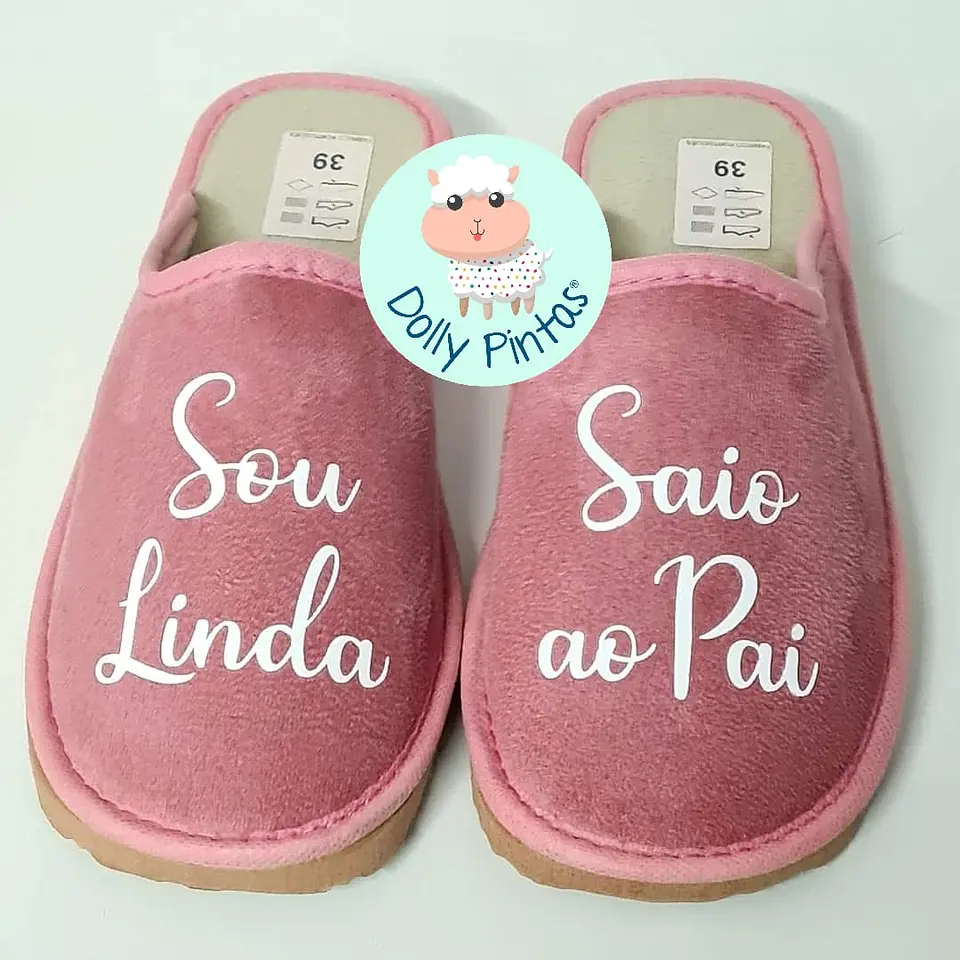 Chinelos LINDA e LINDO (várias opções) - Adulto 1