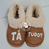 Pantufas PERSONALIZA COM A TUA FRASE (várias opções) - Criança e Adulto
