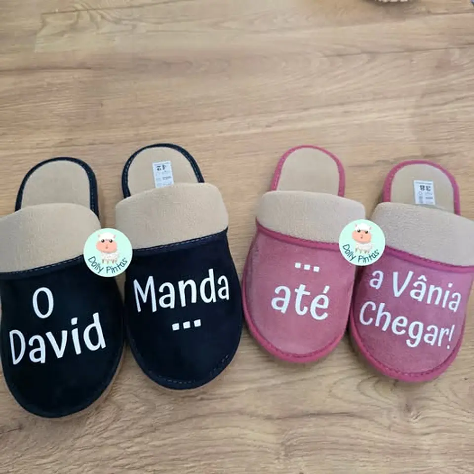 Chinelos com Virola PERSONALIZA COM A TUA FRASE (várias opções) - Adulto 4