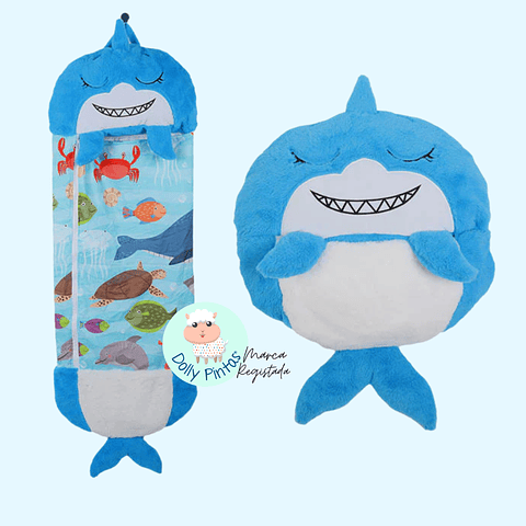 SACO-CAMA TUBARÃO & ANIMAIS DO MAR (vários tamanhos)