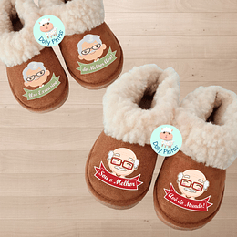 Pantufas AVÔ BONECOS (várias opções) - Adulto