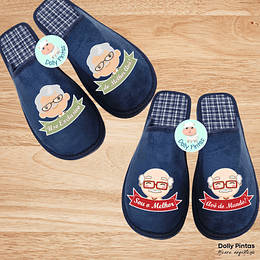 Chinelos AVÔ BONECO (várias opções) - Adulto