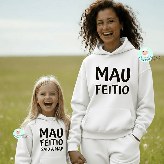 T-shirt e Sweat MAU FEITIO Personalizada (Criança e Adulto)