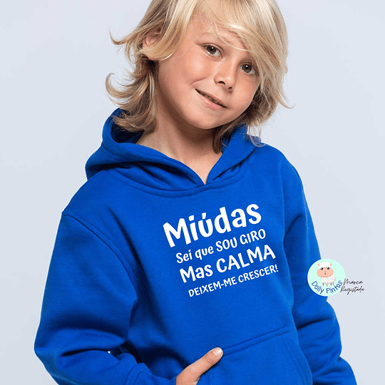 T-shirt e Sweat DEIXEM-ME CRESCER Personalizada (Criança)