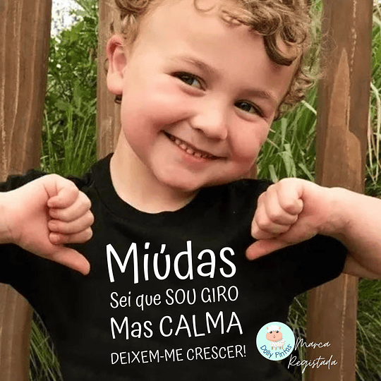 T-shirt e Sweat DEIXEM-ME CRESCER Personalizada (Criança)