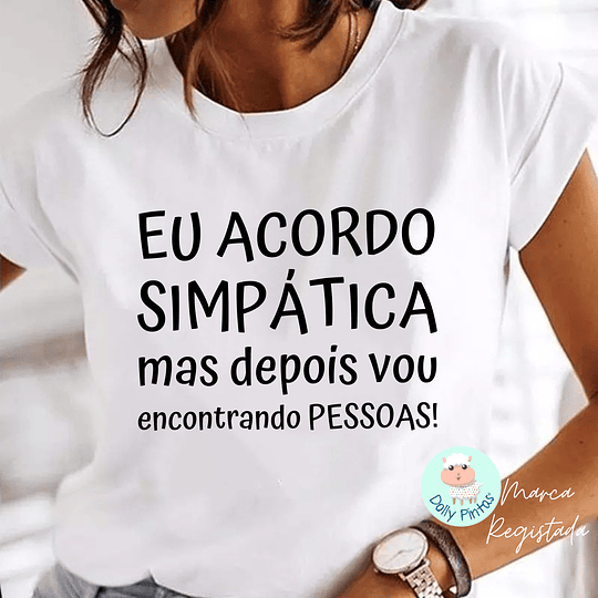 T-shirt e Sweat ACORDO SIMPÁTICA/O Personalizada (Adulto)