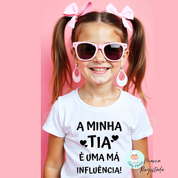 T-shirt e Sweat MÁ INFLUÊNCIA Personalizada (Criança)