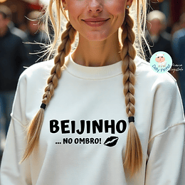 T-shirt e Sweat BEIJINHO NO OMBRO Personalizada (Adulto)