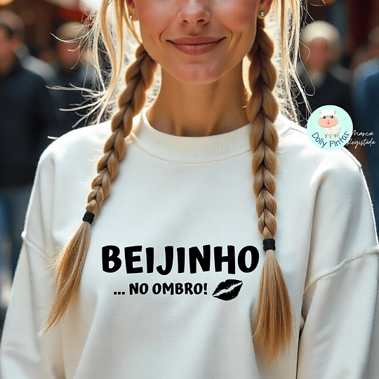T-shirt e Sweat BEIJINHO NO OMBRO Personalizada (Adulto)