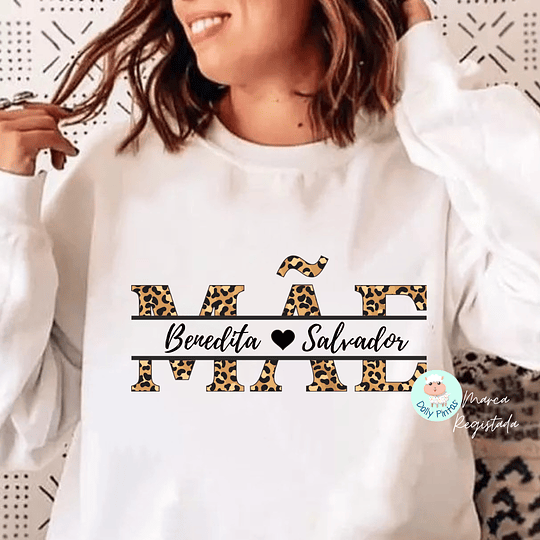 T-shirt e Sweat MÃE TIGRESA Personalizada (Adulto)