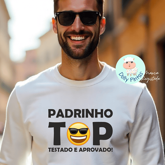T-shirt e Sweat PADRINHO TOP Personalizada (Adulto) 