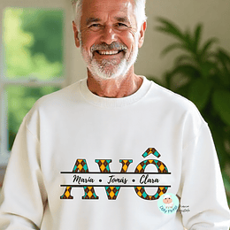 T-shirt e Sweat AVÔ PADRÃO AMARELO Personalizada (Adulto)