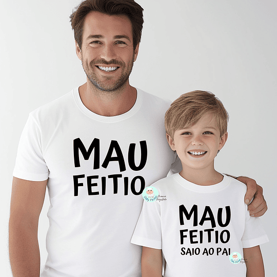 T-shirt MAU FEITIO personalizada (Criança e Adulto)