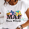 T-shirt MÃE FLORES Personalizada (Adulto)