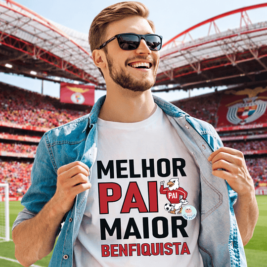 T-shirt PAI BENFIQUISTA SLB Personalizada  (Adulto)