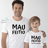 T-shirt MAU FEITIO PADRINHO E MADRINHA personalizada (Criança e Adulto)