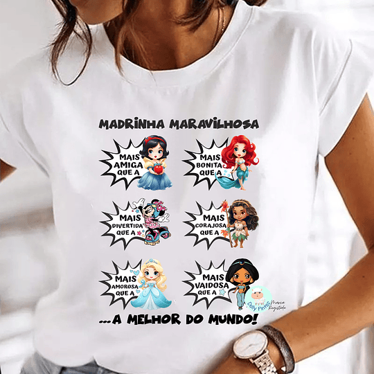 T-shirt PRINCESAS - Edição Limitada Páscoa (Criança e Adulto)