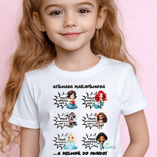 T-shirt PRINCESAS - Edição Limitada Páscoa (Criança e Adulto)