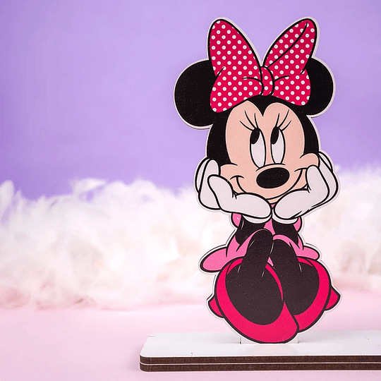 Placa Convite PORTA FOTO Padrinhos MINNIE Personalizada