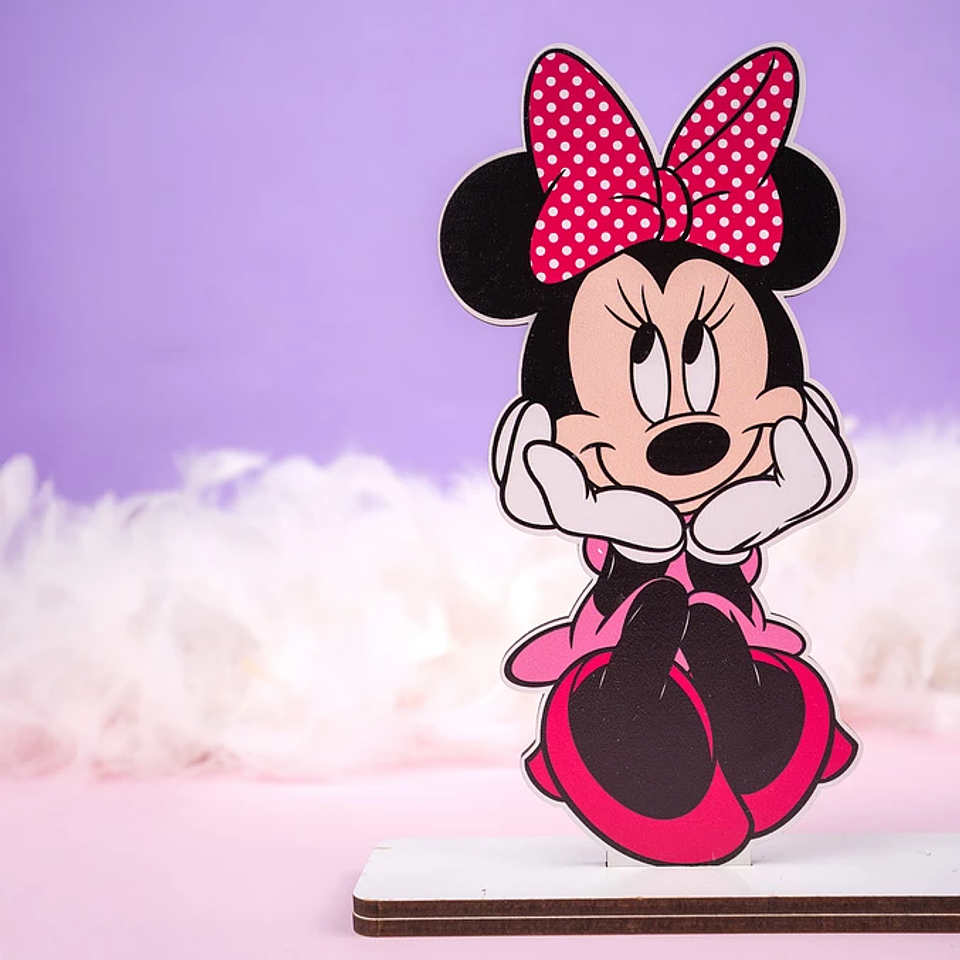 Placa Convite PORTA FOTO Padrinhos MINNIE Personalizada 2