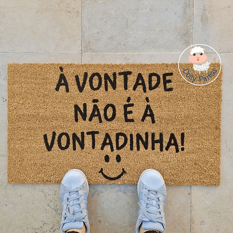 Tapete Entrada "À vontade não é à vontadinha!" Personalizado