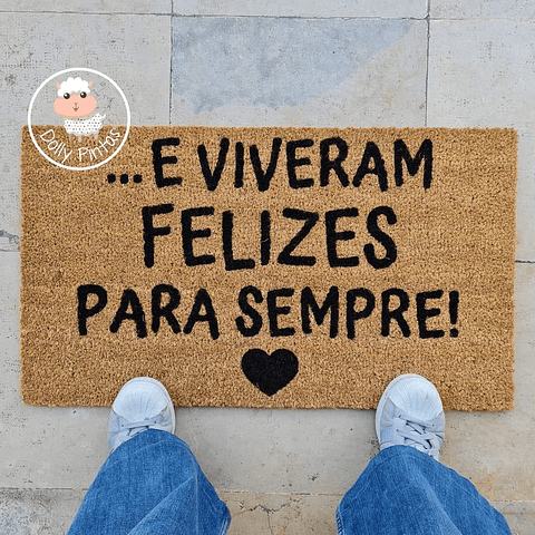 Tapete Entrada "...E Viveram Felizes para Sempre!" Personalizado