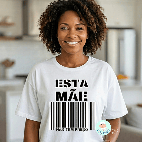 T-shirt "Não Tem Preço" Personalizada (adulto)