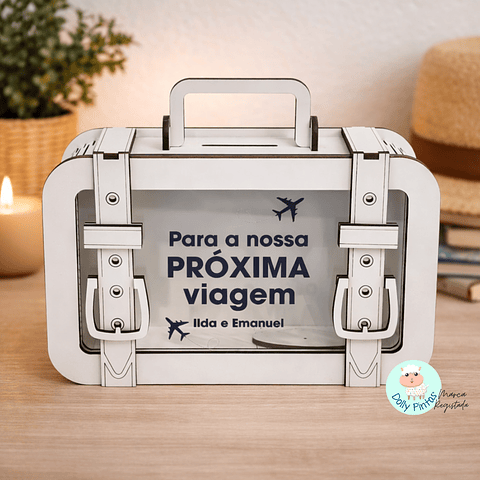 Mealheiro “Mala de Viagem” Personalizado