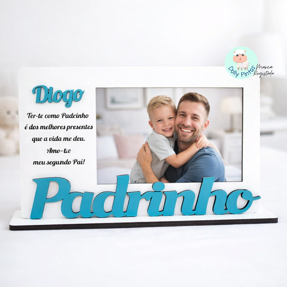 Moldura Foto “Madrinha e Padrinho” Personalizada 2