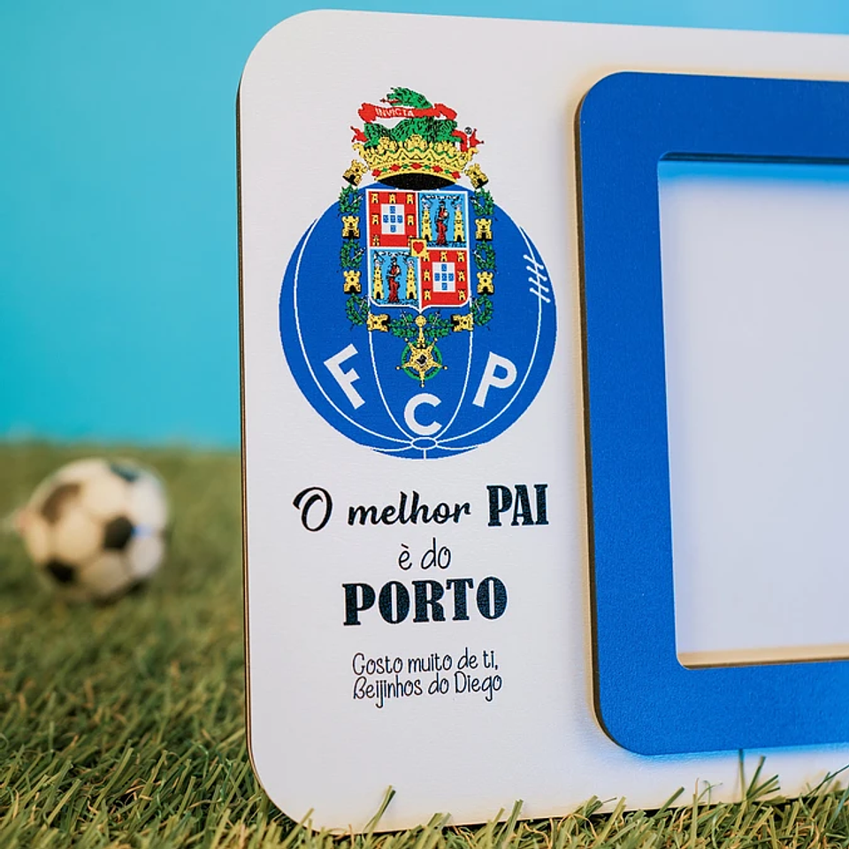Moldura e Porta-chaves “Melhor Pai Portista” Personalizado 3