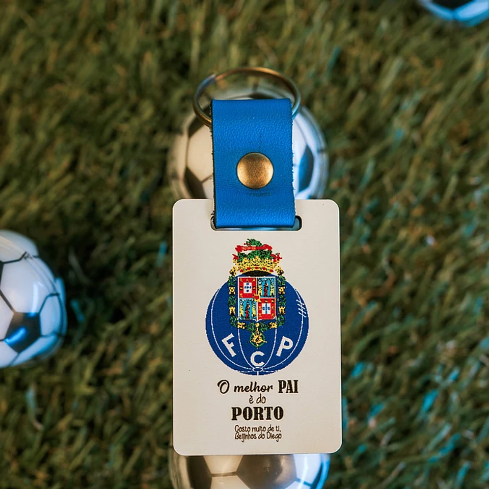 Moldura e Porta-chaves “Melhor Pai Portista” Personalizado 2