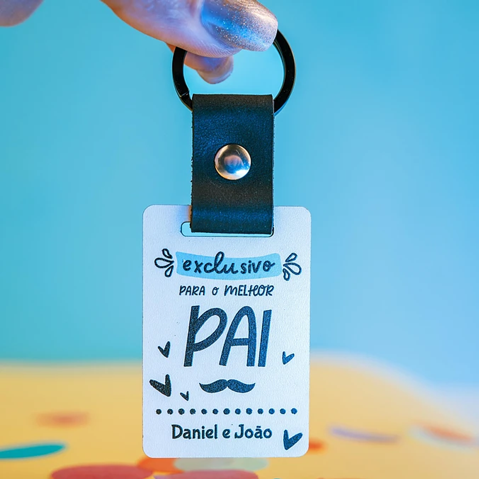 Moldura e Porta-chaves “Melhor Pai do Mundo” Personalizado 2