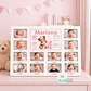 Moldura Primeiro Ano do Bebé com 12 Fotos Personalizada – Tema Urso - Miniatura 2