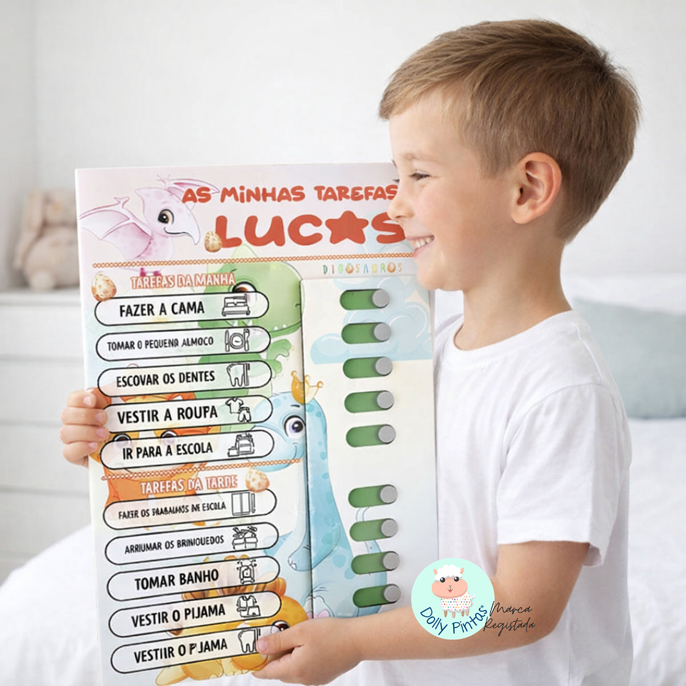 Quadro de Tarefas Diárias Infantil 