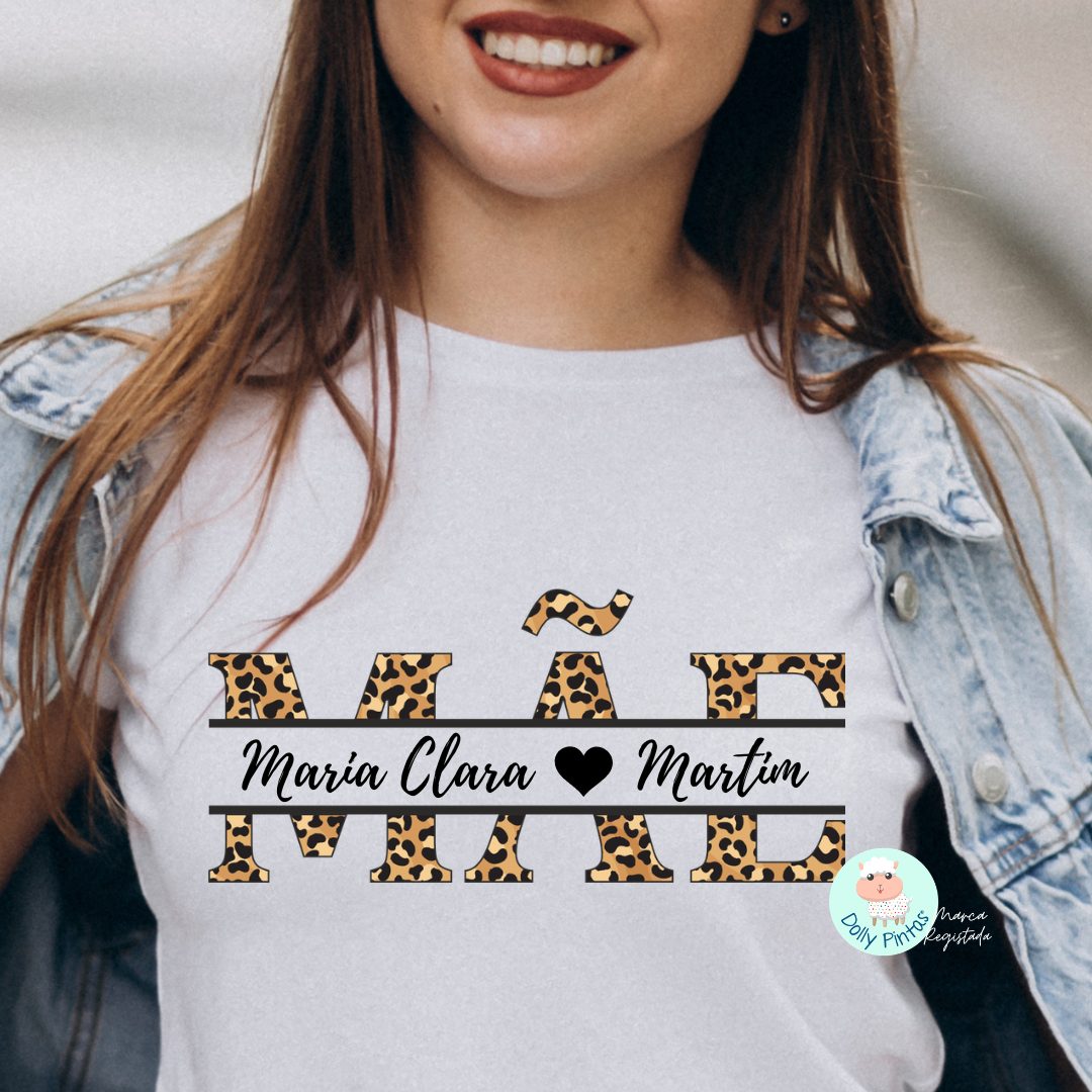 T-shirt "Mãe Tigresa" Personalizada (adulto)