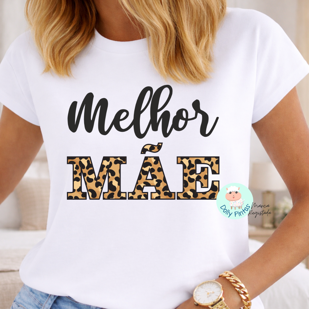 T-shirt "Melhor Mãe do Mundo Tigresa" Personalizada (adulto)