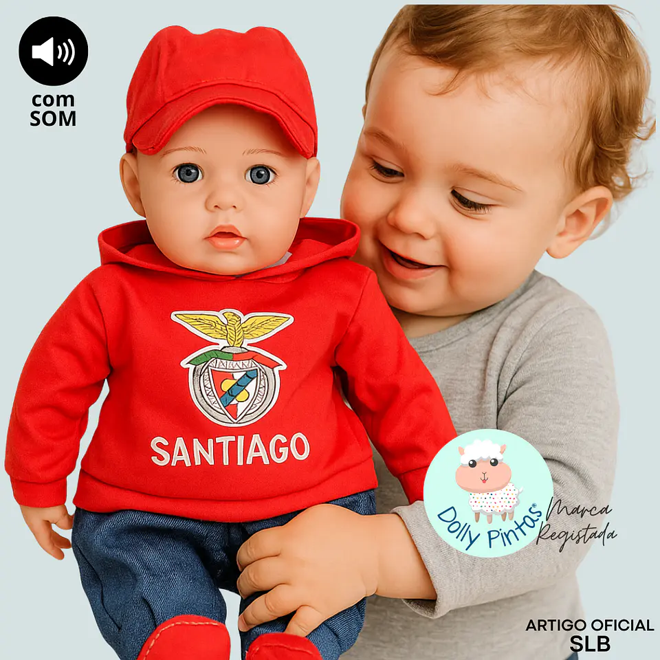 Boneco CAPPER Oficial Benfica - SLB (personalizável e com som) 1