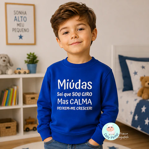 Sweat "Deixem-me Crescer" Personalizada (criança)