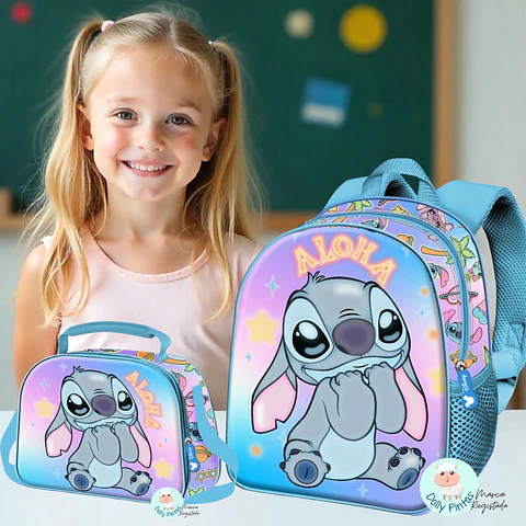 Aloha Stitch – Mochila 3D Personalizada