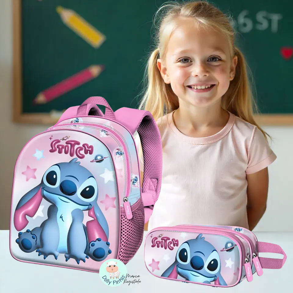 Stitch – Mochila 3D Personalizada 1