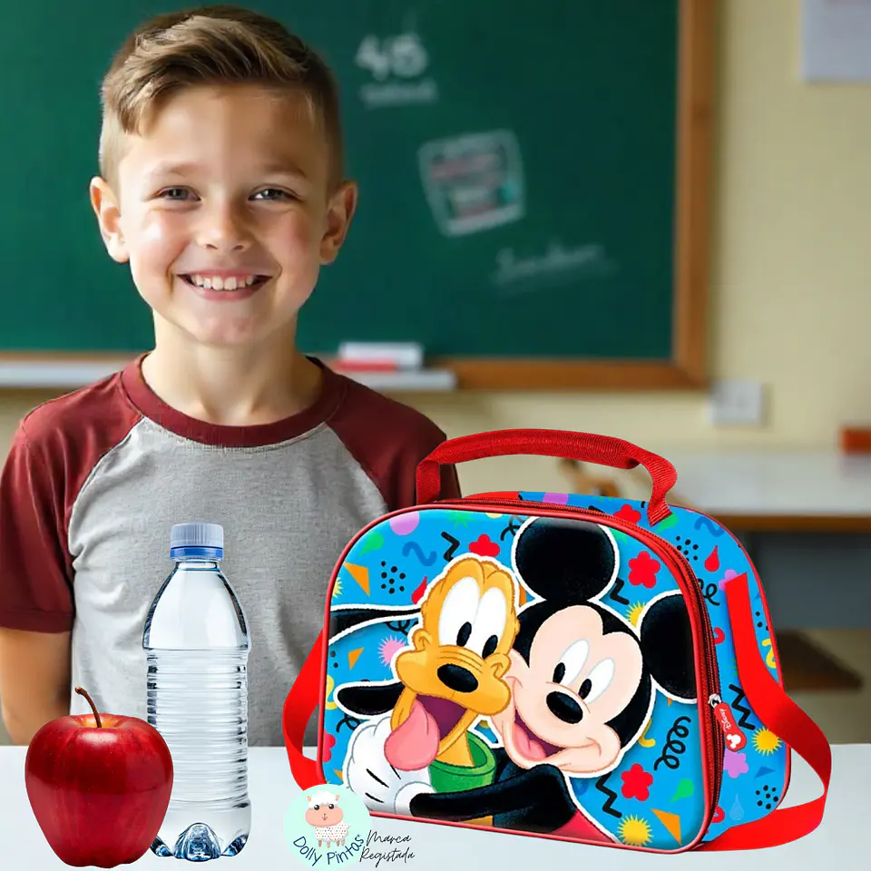 Mickey & Pluto - Lancheira Térmica 3D Personalizada 1