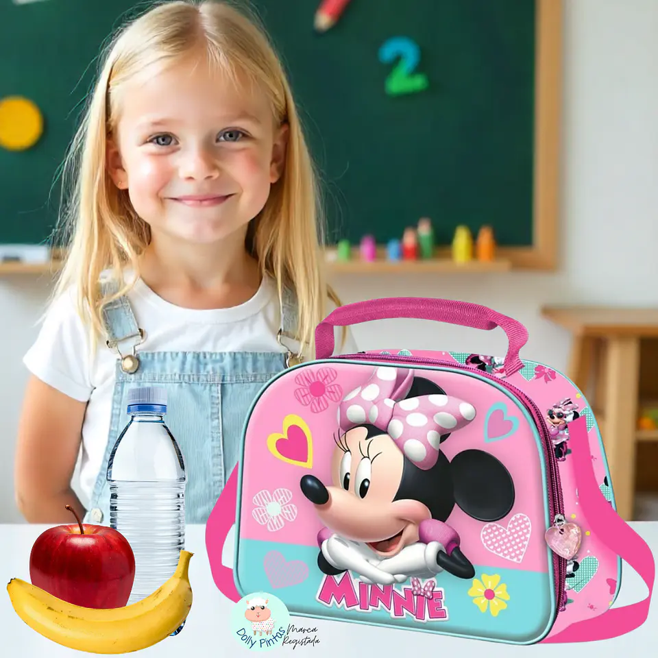 Minnie Flower - Lancheira Térmica 3D Personalizada 1