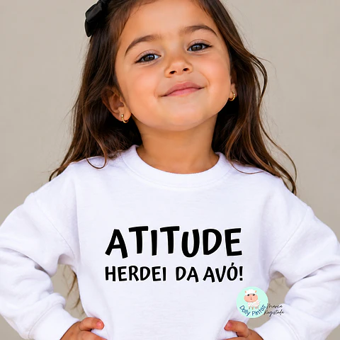 Sweat "Atitude" Personalizada (criança)